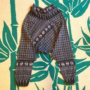 ❌ SOLD! ❌ Elephant 🐘 Print Harem Pants ; Hippie Style ; Comfy!